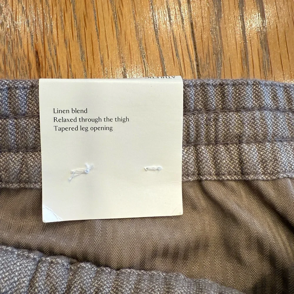 Banana Republic Men's Brown-grey Linen Pants